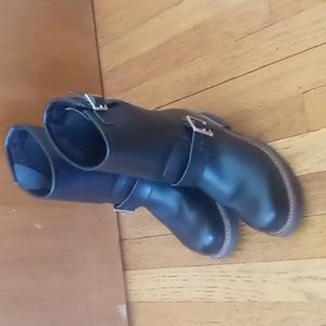Red Wing Shoes Engineer Boots, Black leather, Size 7